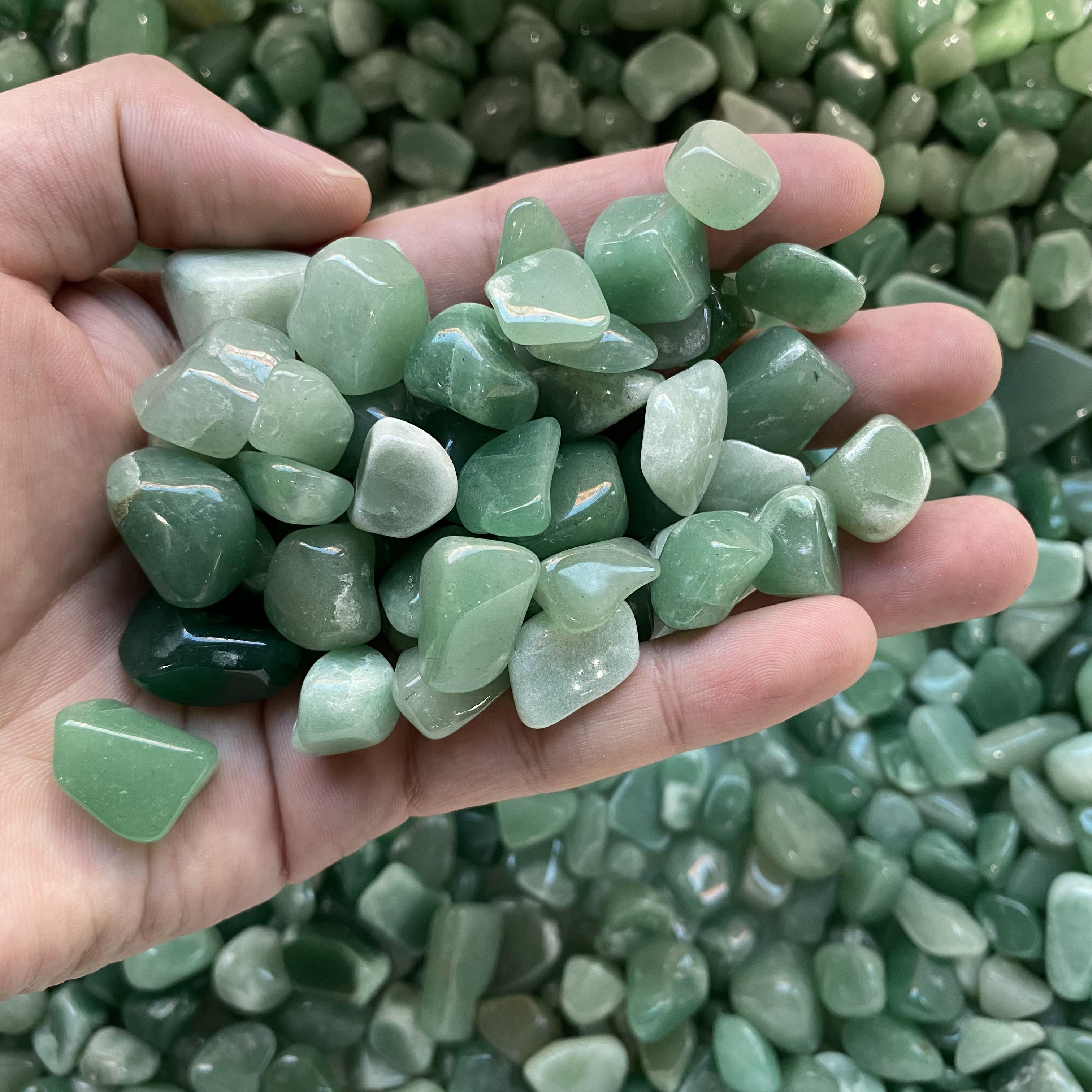 1.5-2.5cm Green Aventurine Crushed Stones In Bulk