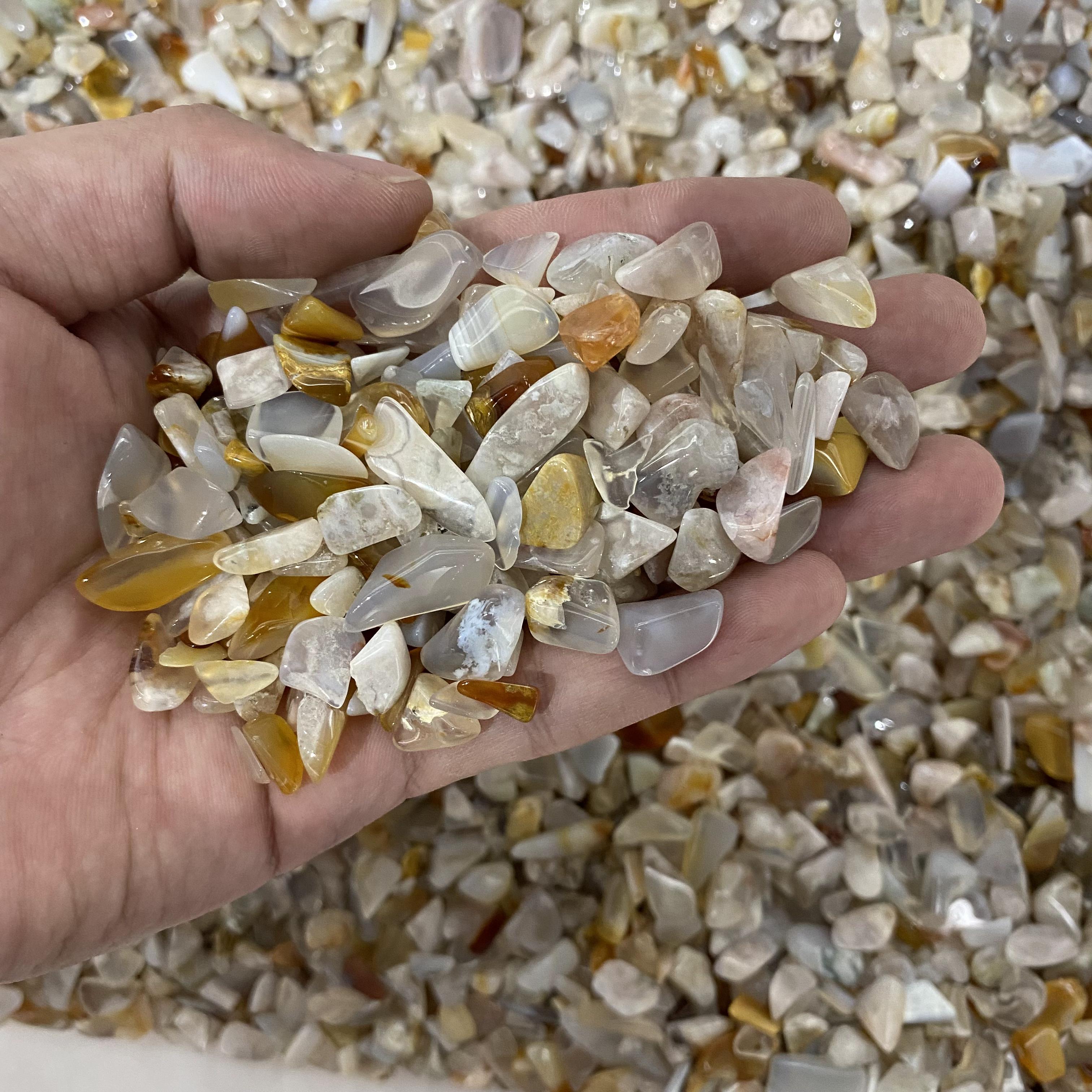 0.5-1.5cm Flower Agate Crushed Stones In Bulk