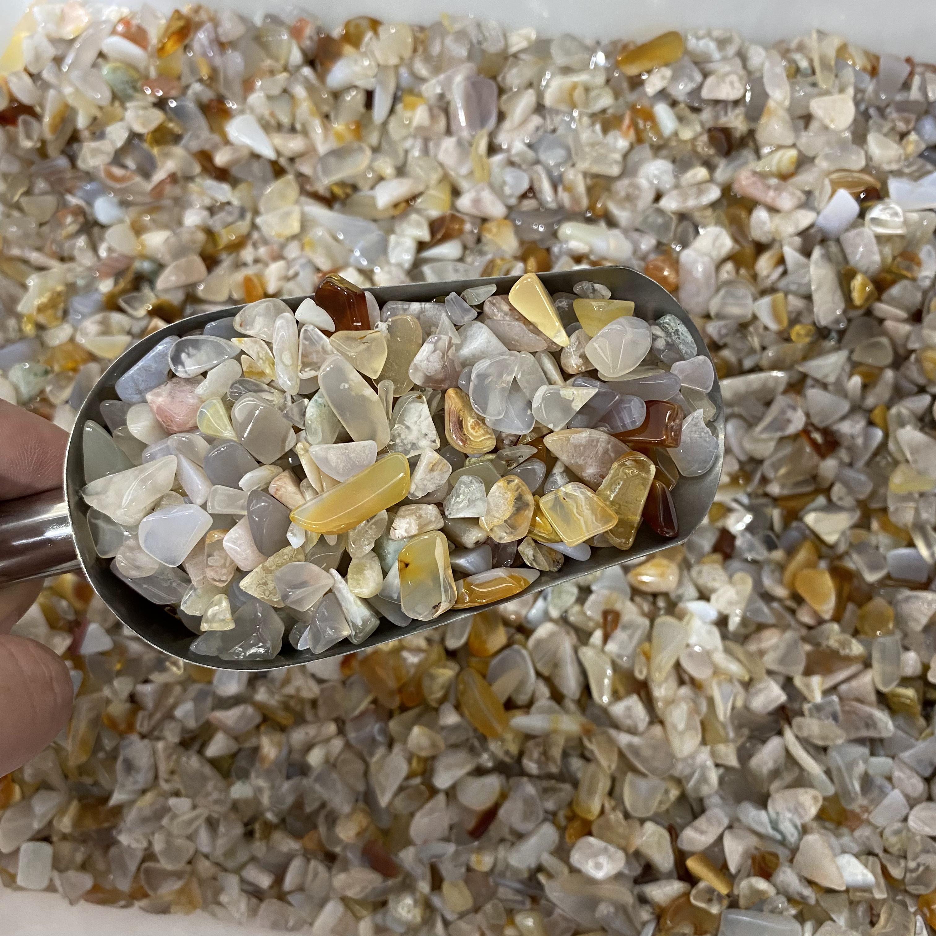 0.5-1.5cm Flower Agate Crushed Stones In Bulk