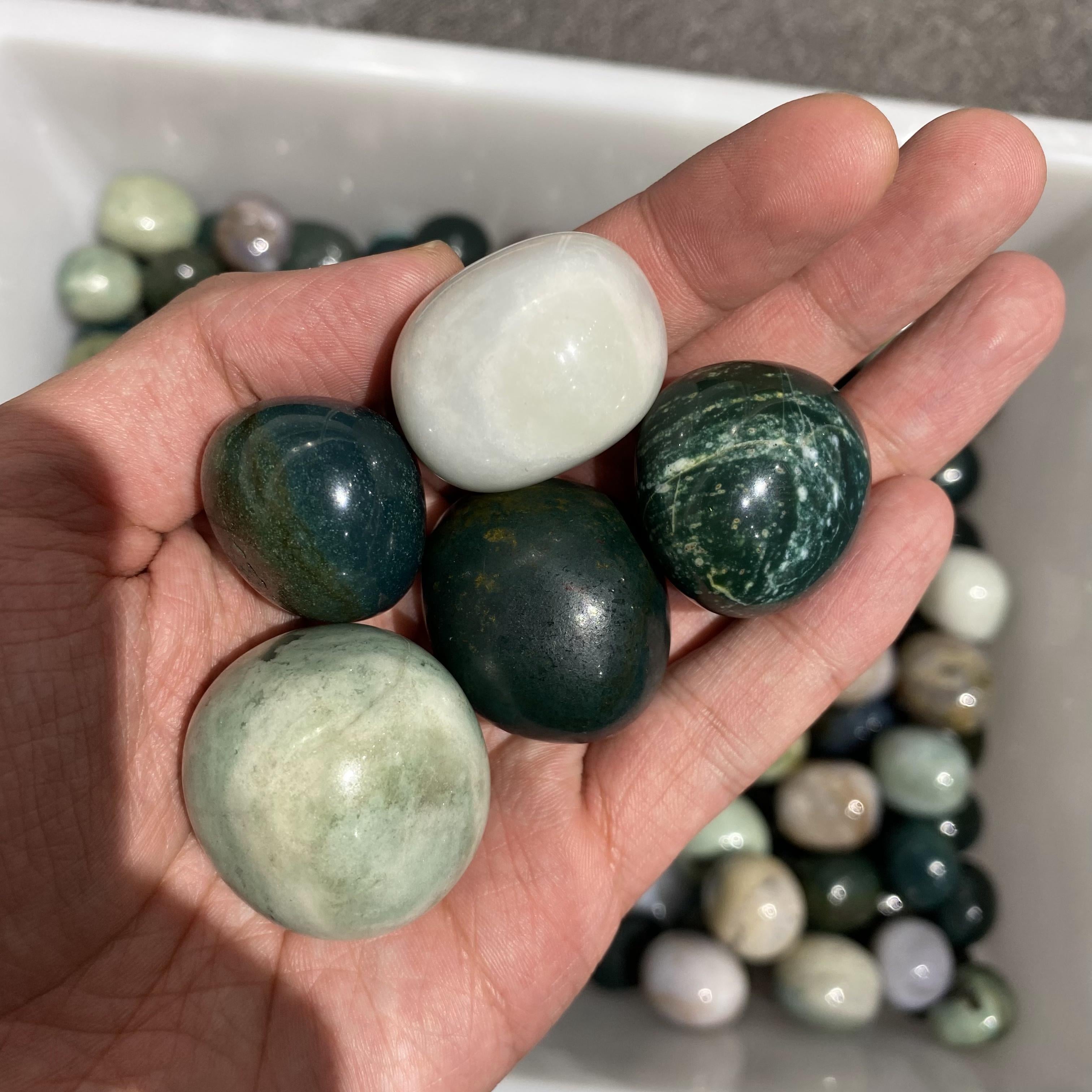 Ocean Jasper Tumbled Stones In Bulk