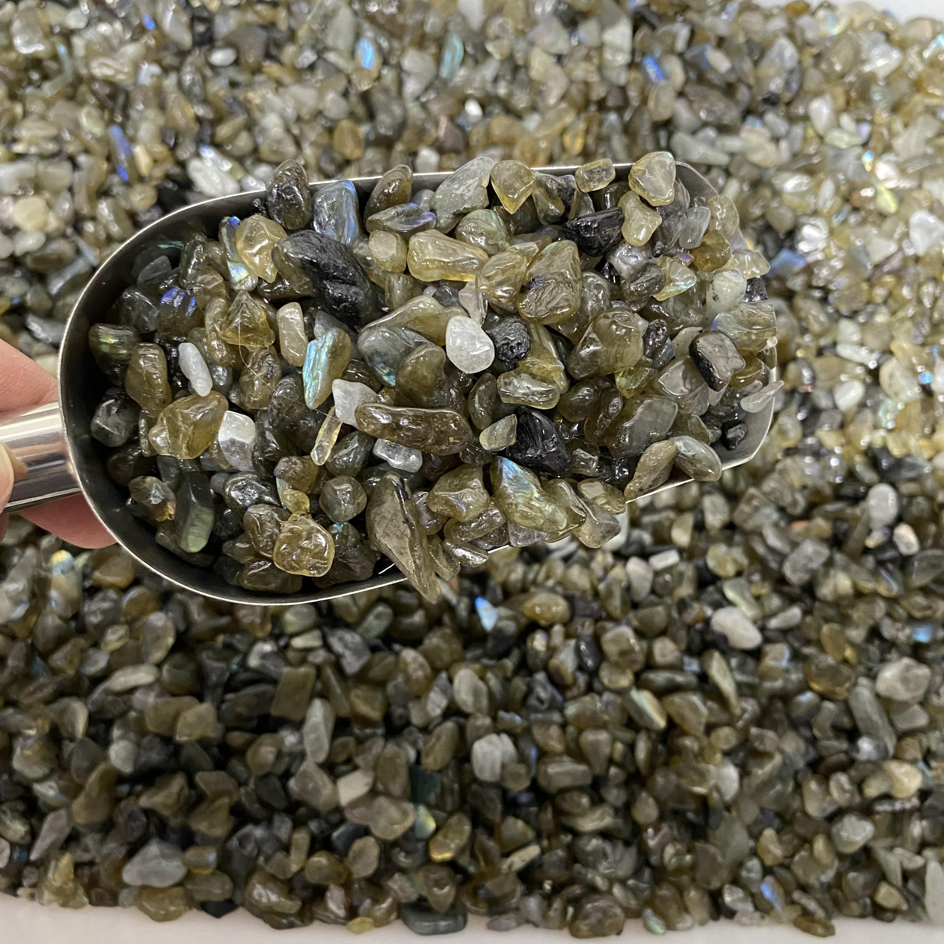 0.5-1.5cm Labradorite Crushed Stones In Bulk