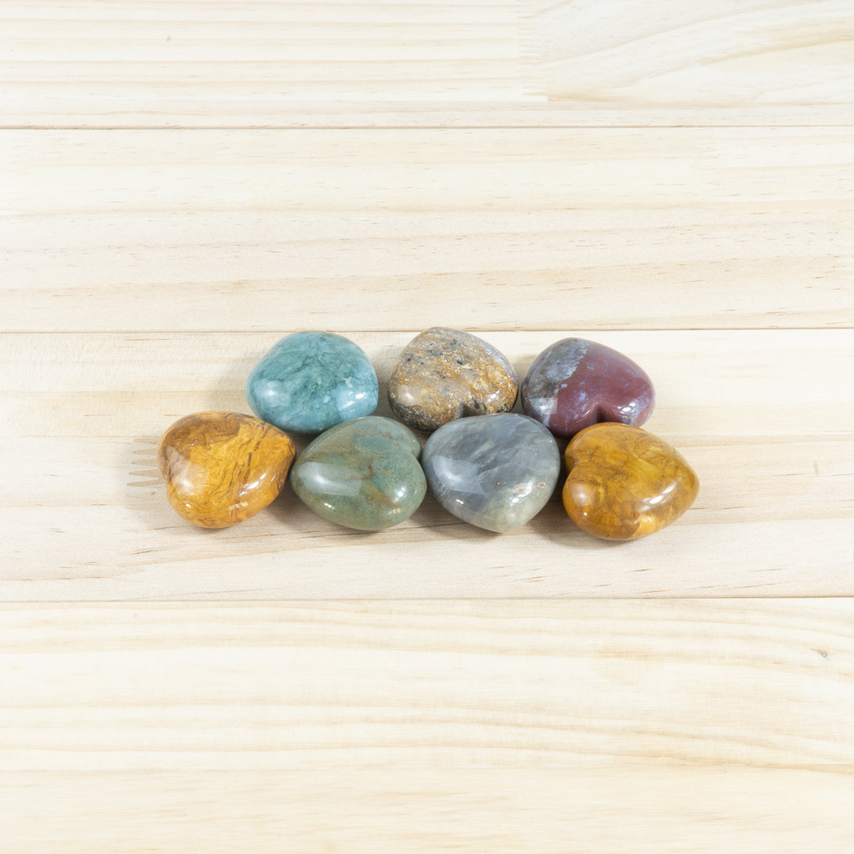 3cm Indian Agate Heart In Bulk